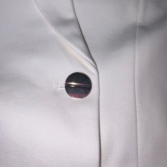 SPANX ponte wrap vest off White Sleeveless Longline dress XL new lined - Picture 11 of 12